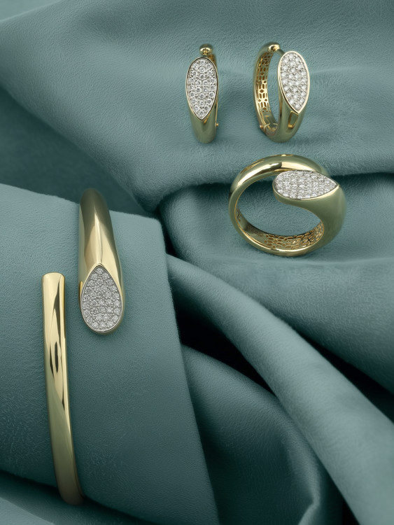 Браслет из лимонного золота c бриллиантами