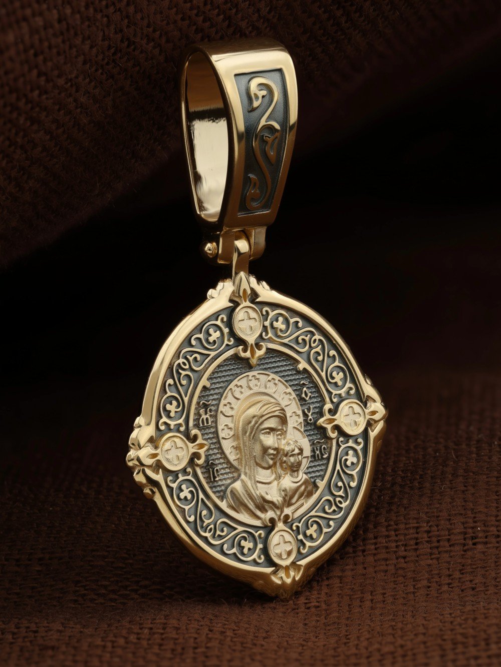 Образок из лимонного золота