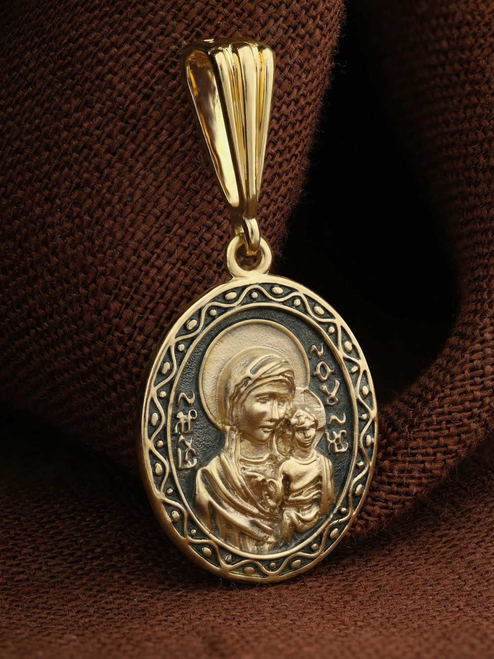 Образок из лимонного золота