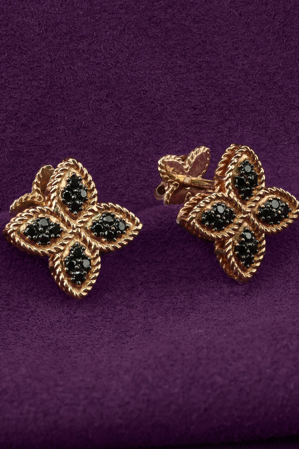 Серьги из золота c бриллиантами