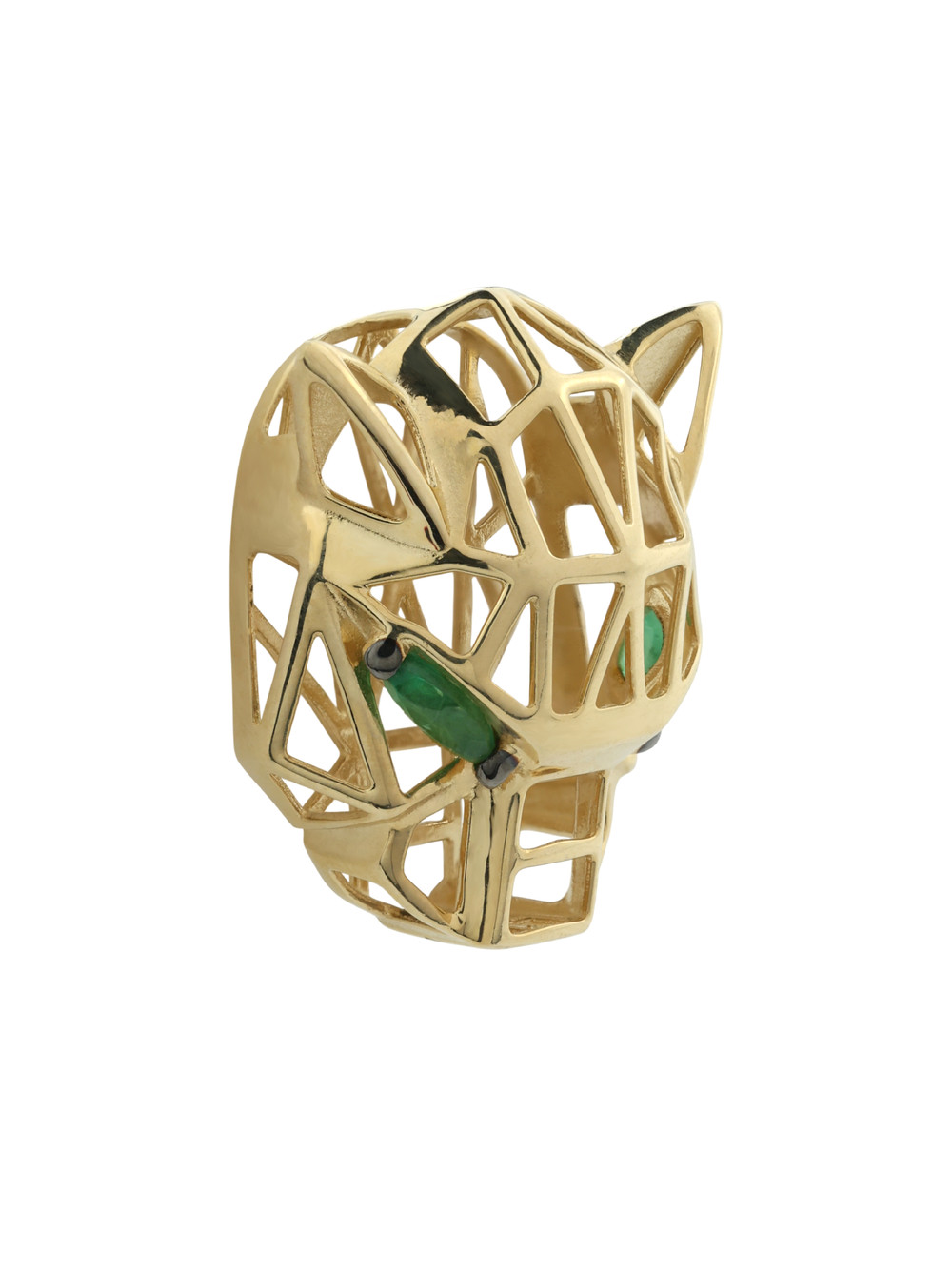 Подвеска из лимонного золота c изумрудом