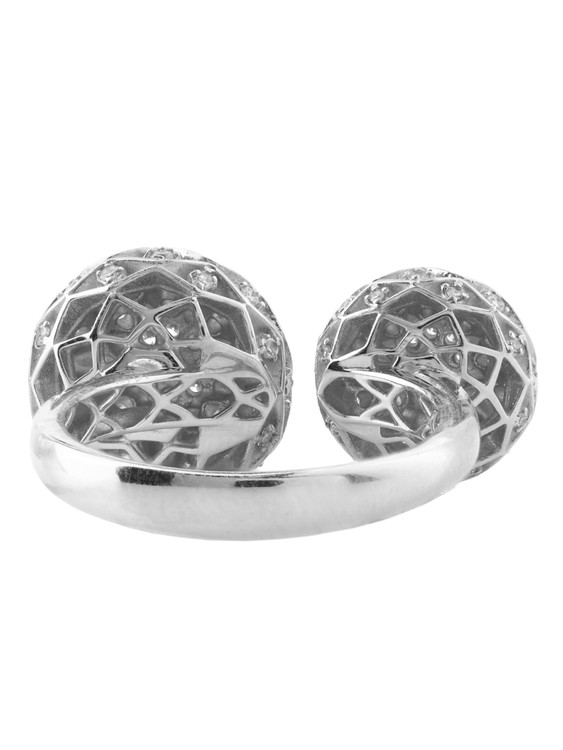 Кольцо из белого золота c бриллиантами