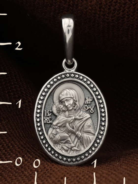 Образок из белого золота