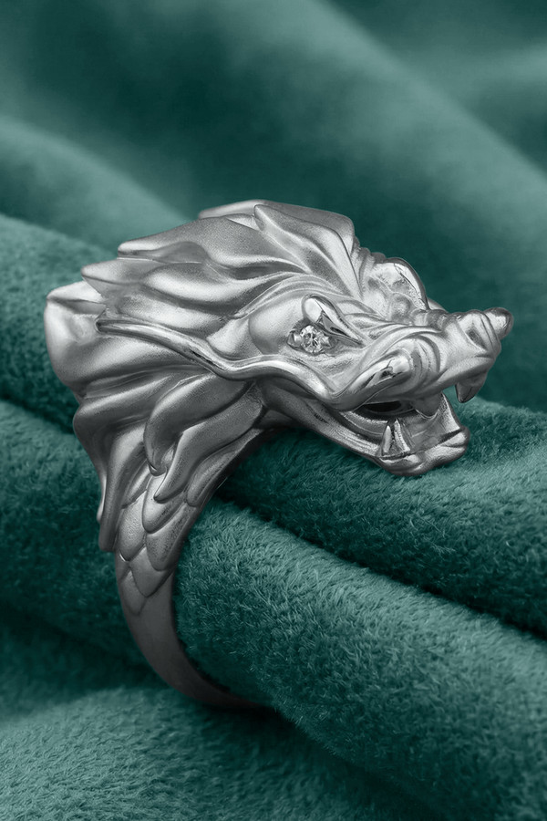 Кольцо из белого золота c бриллиантами